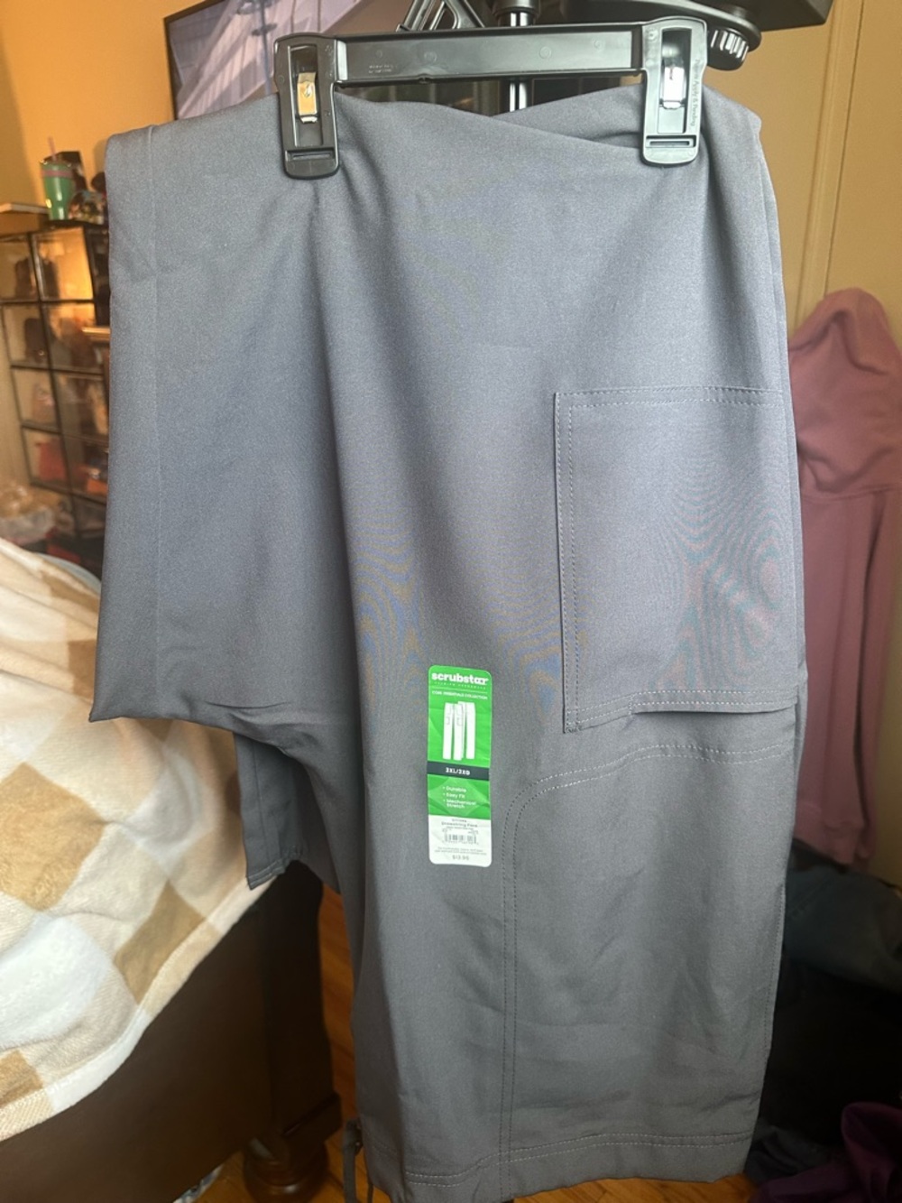 Scrub Star Draw String Pants Size 3 XL New Pewter Gray Unisex